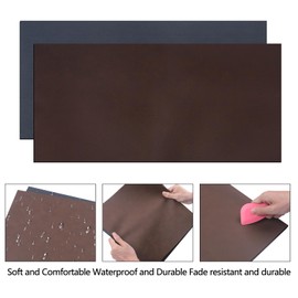 Frddiud Laserable Leather Sheets, 12" x 24"Laserable Leatherette Patch, CO2 Laser Engraving Supplies, Faux Leather for Crafting Tools,Leather Wallets (Vintage/Gold)