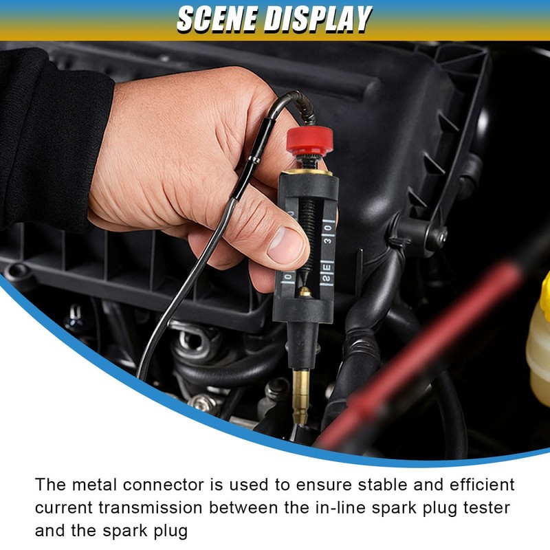 UHANBUT Ignition Coil Testers, Spark Plug Circuit Tester, Adjustable Spark