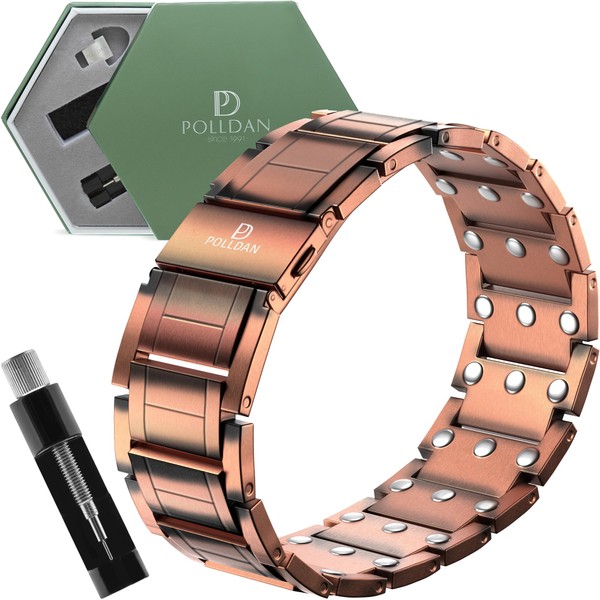 POLLDAN POLLDAN Copper Bracelet For Men with 6200 Gauss Power