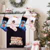 AUAWMLK - Calcetines de Navidad rosa de 18 pulgadas con