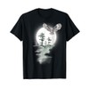 TWEAR TEE's Night Owl Hunter/Forest/ Full Moon Graphics T-Shirt
