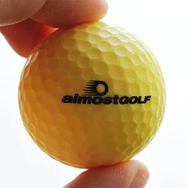 almostGolf Golf Balls Pack of 10 Yellow