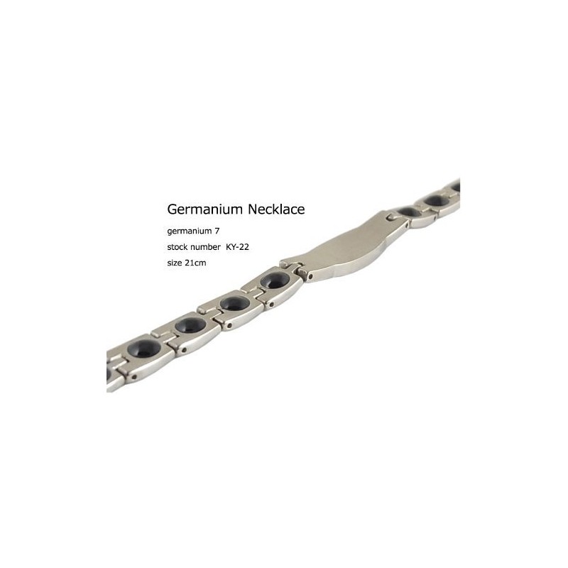 « Titanium > Premium Germanium Bracelet ◇ Squash Germanium 14