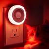 Briignite Motion Sensor Night Light Red, [2 Pack] Night Lights