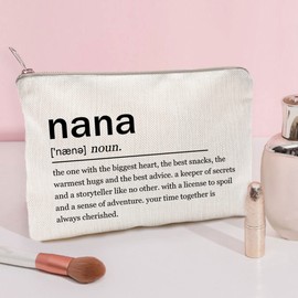 Nana Definition Makeup Bag Nana Gift Grandma Birthday Gift Storage Makeup Organizer Case Nanny Gift Best Nana Ever Gifts For Nana