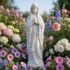 JXNCJXZG Virgin Mary Praying Statue 23.5 Inch, Religious Outdoor Statue