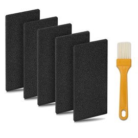 Eowppue Pack of 5 Filters, High-Quality Tumble Dryer Condenser Dryer Filter Mat with Cleaning Brush, Reusable and Easy to Clean
