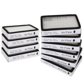 10 Pack Vacuum Filters for Kenmore EF-2, 86880, 20-86880, 40320, 610445, Exhaust Vacuum HEPA Media Filters Replacement, Vacuum Cleaner Filter for Panasonic MC-V194H