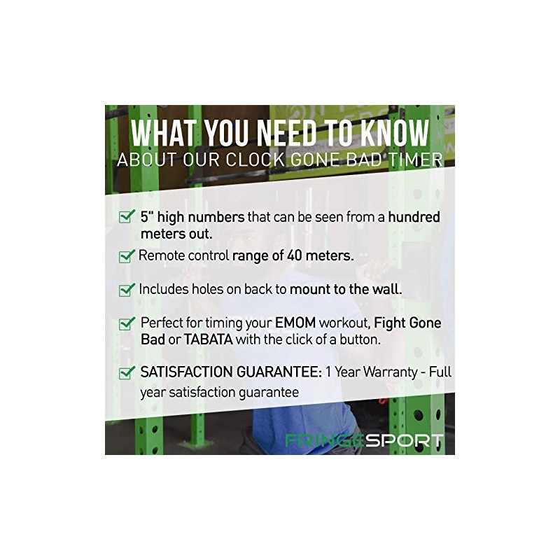 Clock Gone Bad Wall Timer with Remote, Easily Programmed for