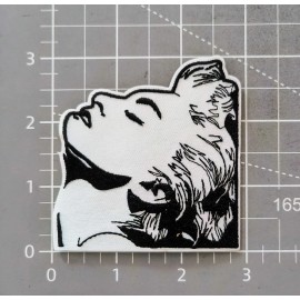 Madonna Patch 80s Pop Culture Dance Music Embroidered Iron On 3x2.9"