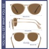 WOWSUN Retro sunglasses womens 2024 trendy round classic glasses
