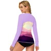 Deerose Rash Guard Womens Long Sleeve Gradient Shirts for Swimming