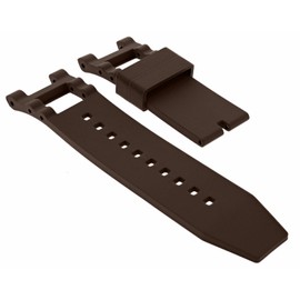 Ewatchparts Rubber Watch Band Strap Compatible With Invicta Subaqua Noma Collection 5511 15798 Brown