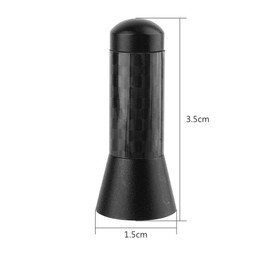 3.5cm Mini Car Aerial Antenna, Universal Carbon Fiber Car Aerial Antenna Short Stubby Aerial Bee Sting Aerial Replacement