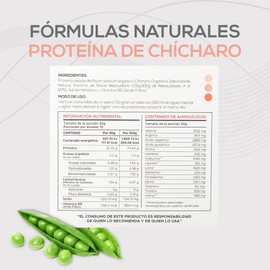 MILU Organic Pea Protein 450g - 15 Sachets (30g each) - Coffee-Hazelnut Flavor, No Additives, Sugar-Free