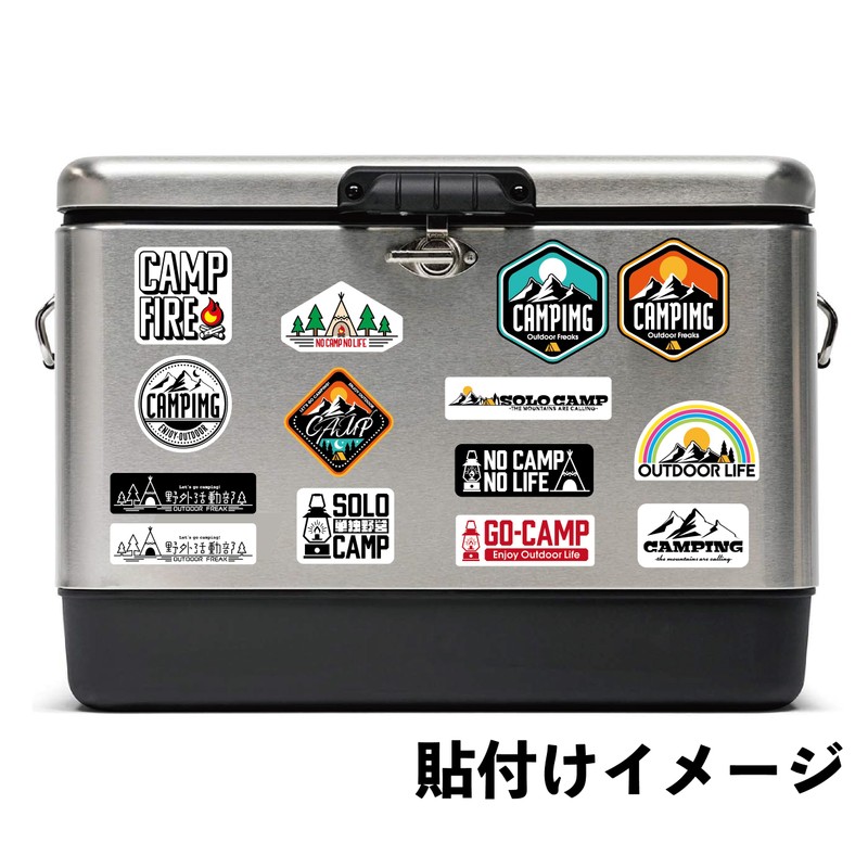 Camping Outdoor Sticker Waterproof Waterproof Car Bike Sports PC Cancel