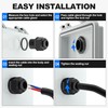 Joinfworld 72pcs Cable Glands Kit Waterproof Strain Relief Cord Connector
