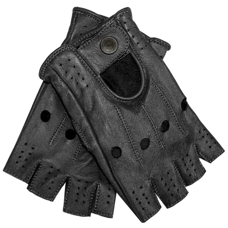 German Wear Driving Half Finger Fingerless Driving Gloves Leather Gloves