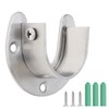 HOJLKLD Closet Rod Bracket, 4 Pack Stainless Steel Closet Rod