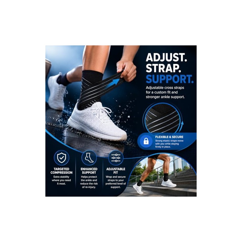 Actesso Ultimate Ankle Support with Adjustable Strap for Weak Ankles