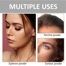 Root Powder, Hairline Powder, Hair Concealer, Hair Powder Hairline Volume, Hair Thickening Hair Styling Powder, Hair Powder for Repairing Roots for Women and Men (Brown)