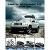 Wonderdriver Lockable Roof Rack Cross Bars 220lbs Compatible with Jeep