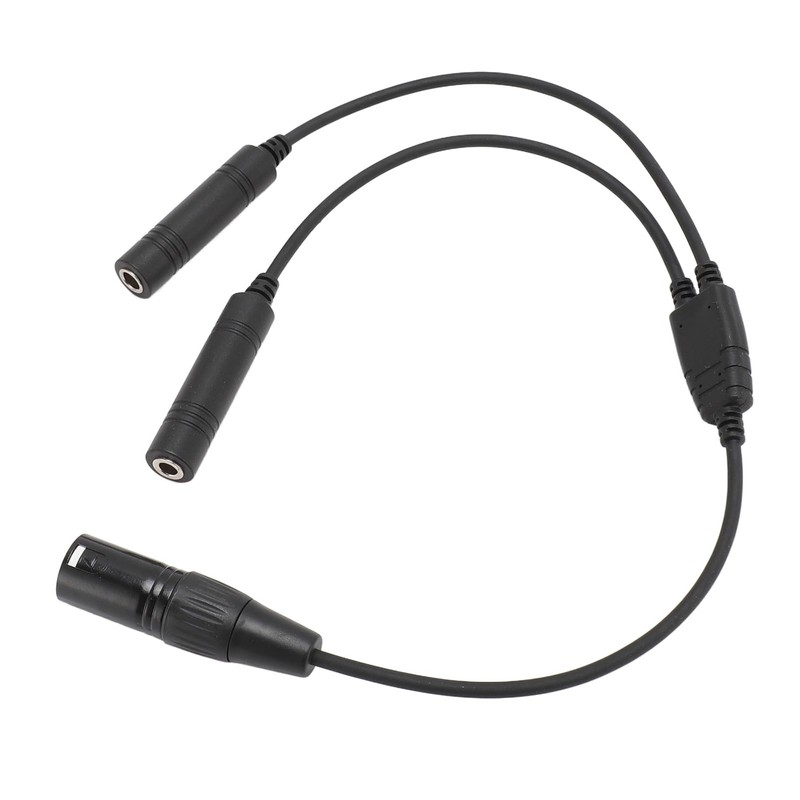 Aviation Headset Adapter GA Dual Plug to Airbus 5 Pin