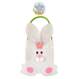 3xEaster Bunny Felt Egg Hunt Party Gift Bags