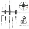 Free-cone, Auger Drill, Circular Cutting for Woodworking, Includes Hex Wrench