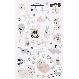 Rico Design Paper Poetry Gold Foil Stickers Baby Girl