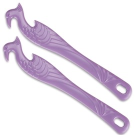 Oven Rack Push Pull Tool 2-Pack (11 Inch) - Longer Handle Suitable for Toaster Oven, air Fryer, Toaster (violet)