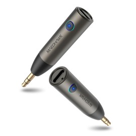 MaedHawk Car Bluetooth 5.3 AUX Adapter, Mini Bluetooth 5.3 Receiver AUX Bluetooth Adapter for Car Home Stereo/Speaker/Wired Headphones, Music Streaming, Hands-free Calls, Dual Connection [1 Piece]