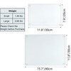 Hacaroa 4 Pack Tempered Glass Cutting Board with Rubber Feet,