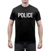 Rothco 2-Sided Police T-Shirt (US, Alpha, X-Large, Regular, Regular, Black)