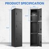 DNA MOTORING Metal Storage Cabinet for Employees with Keys, 71"