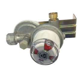Cavagna 2-Stage Auto Changeover Propane Regulator Kit w/ Cover, Mounting Bracket