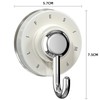 ZASA Suction Cup Hook, Load 6.6 lbs (3 kg), Strong