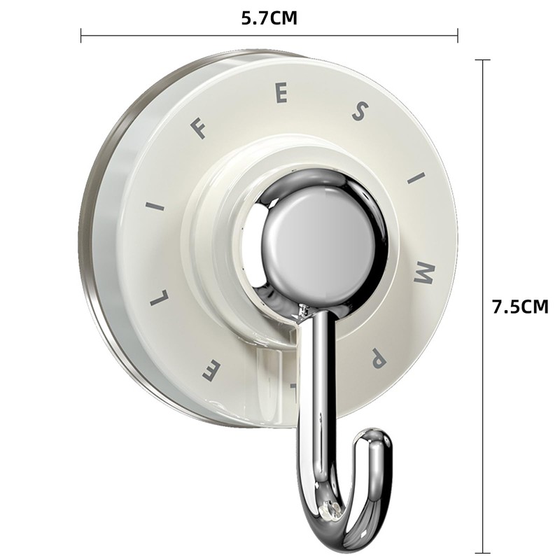 ZASA Suction Cup Hook, Load 6.6 lbs (3 kg), Strong