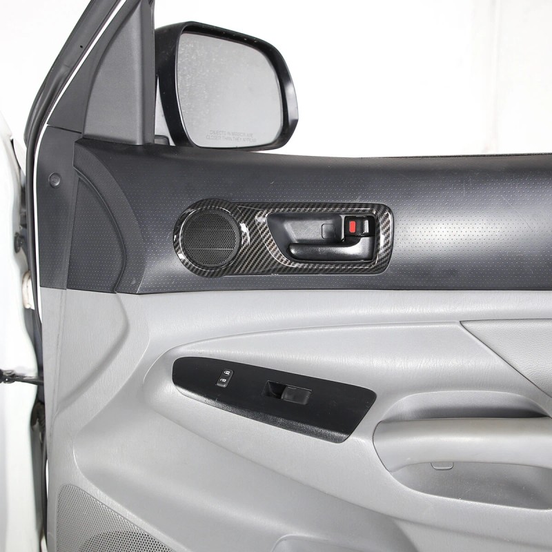 momocar ABS Carbon Fiber Door Inner Handle Bowl Frame Trim