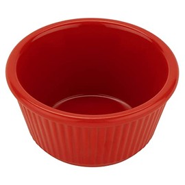 G.E.T. RM-401-R Red 4 oz. Fluted Ramekin, Break Resistant, Red (Pack of 12)