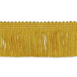 Decorative Trimmings 08302-3-009Y-024 100% Rayon Chainette Fringe, 2" x 9 yd, Flag Gold
