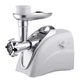 Brentwood MG-400W Electric Meat Grinder, Sausage Stuffer, White