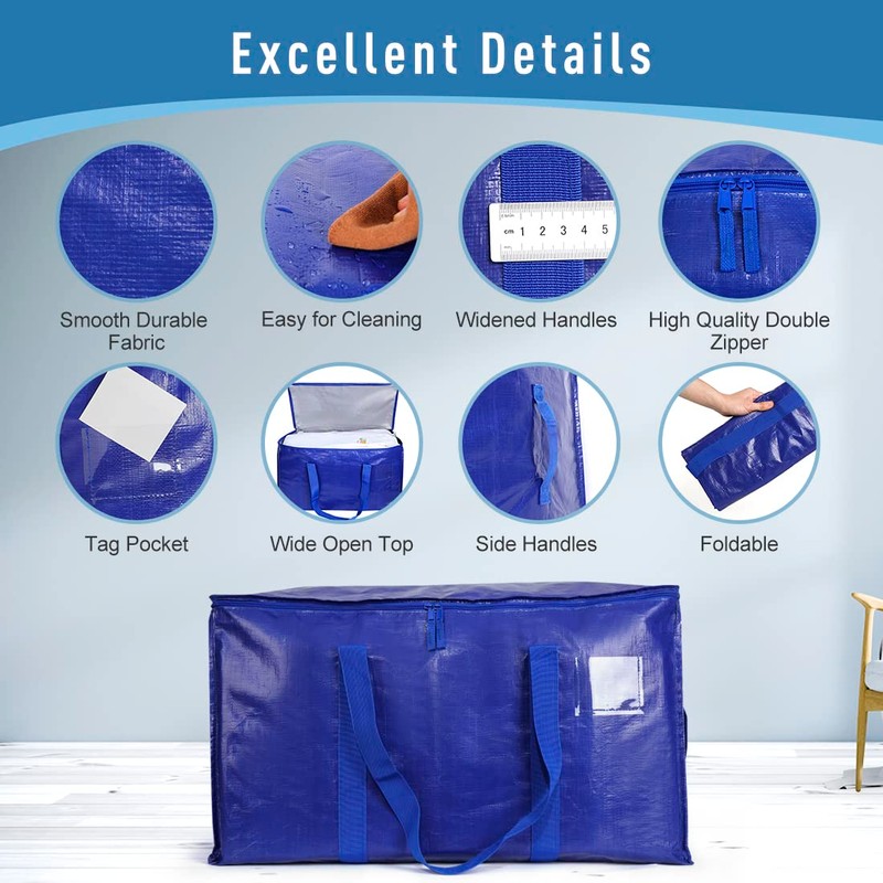 Moving Bags Heavy Duty Extra Large Storage Tote for Space
