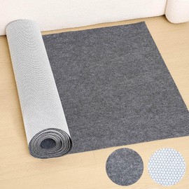 Drydiet Gray Boat Carpet, Marine Carpet Marine Grade Mat for Boats with Waterproof for Outdoor Deck Patio Porch Garage Kitchens Bathroom Outdoor Area Rug Runner Non-Slide Porch Rug(3 x 9.8 ft)