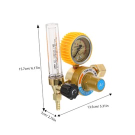 Operitacx Energy Saving Fall Argon Gas Regulator with Pressure Gauge and Flow Indicator for Precise Welding Accessories Control