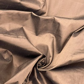 wowfabric4less123 Brown Black Iridescent 100% silk dupioni fabric 54” wide Sold By The Yard
