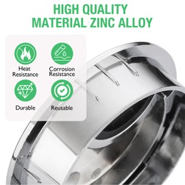 EASYEAH 2 Pcs Desk Grommet 2" / 50 mm, Desk Cord Hole Cover, Cable Grommet Metal Zinc Alloy Materilal, Desk Hole Grommet for Home & Office Pc, Detachable Cable Cord Organizer-Copper Red