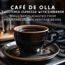 Oriente Sweetened Espresso with Cinnamon Coffee Pods, 36 ct, Dark Roast Flavored Cuban Inspired in Recyclable Single Serve Pods - 100% Arabica Coffee, Compatible with Keurig K Cups Maker