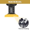Trivd Frol 15 PCS Titanium Oscillating Saw Blades Metal Cutting,