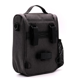 Dot-Blue LT 300 Universal Bicycle Handlebar Bag with 5 Litre Volume, Mesh Bag, Rain Cover, Shoulder Strap, Carry Handle and Velcro System